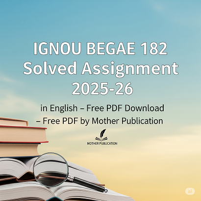 BEGAE 182 Solved Assignment 2025-26 in English