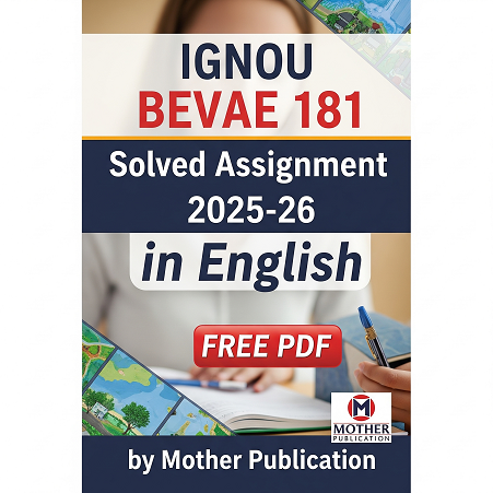 BEVAE 181 Solved Assignment 2025-26 in English – Free PDF